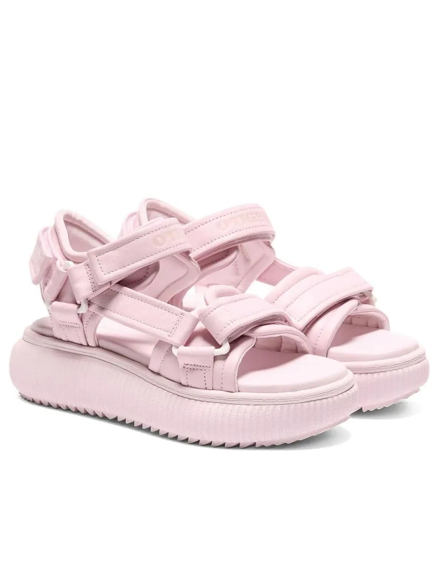 Сандалии (WMNS) Onitsuka Tiger Otiger Belted 'Crystal Pink Peach' — изображение 3 из 6, розовый