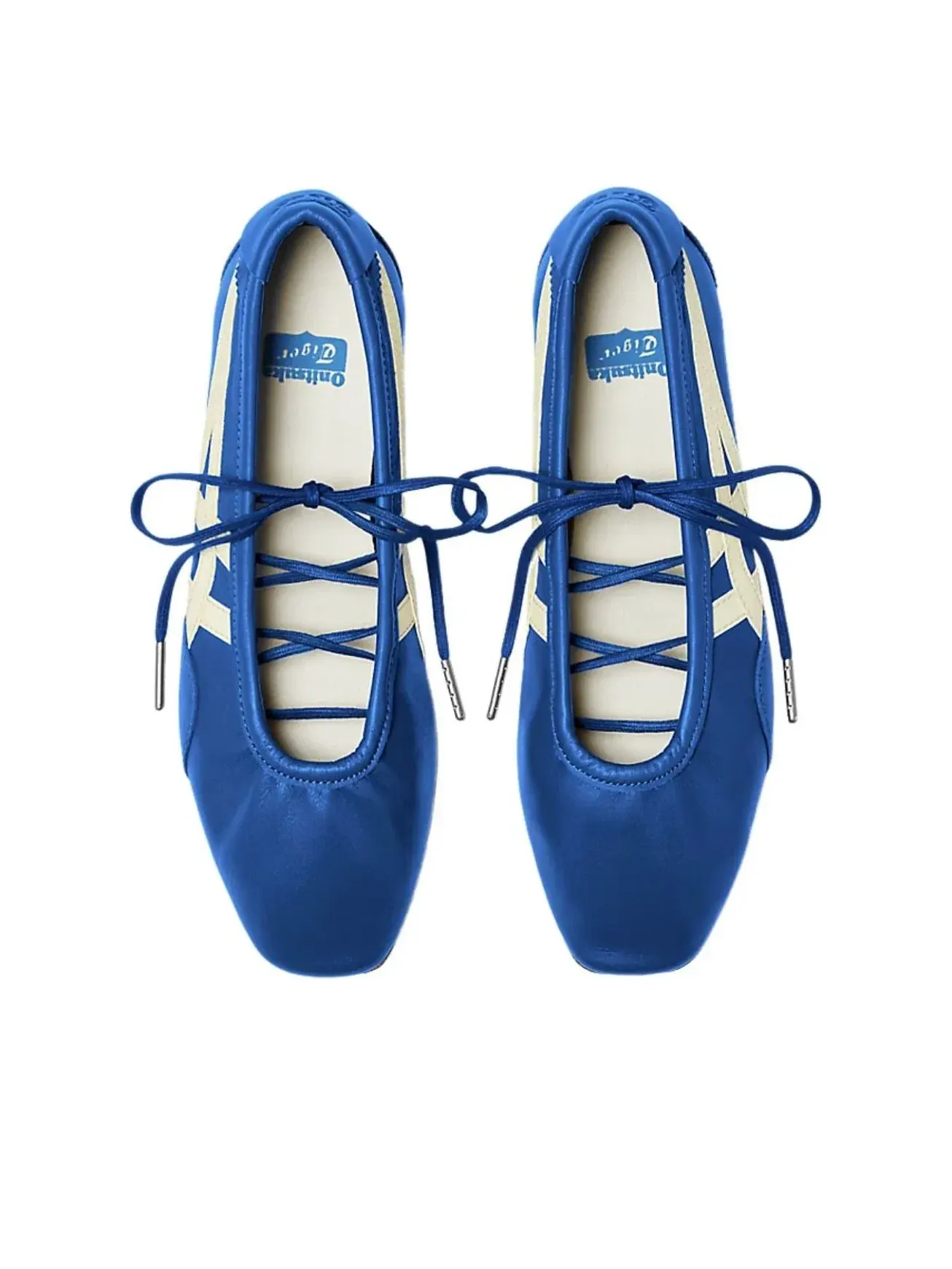 Женские кроссовки с кожаным верхом Gymnarina Onitsuka Tiger — изображение 6 из 7, синий