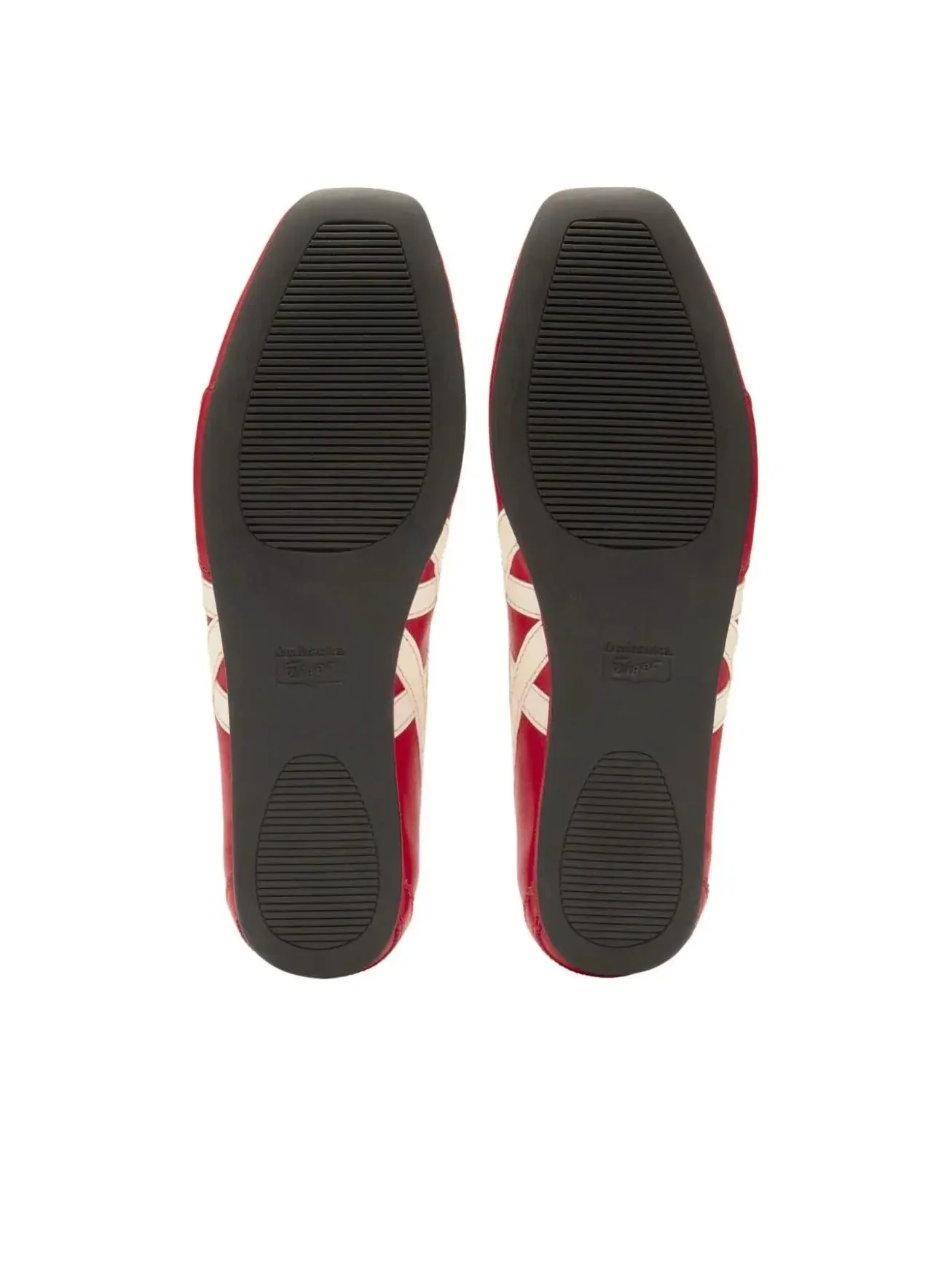 Женские кроссовки с кожаным верхом Gymnarina Classic Red Cream Onitsuka Tiger — изображение 7 из 7, красный