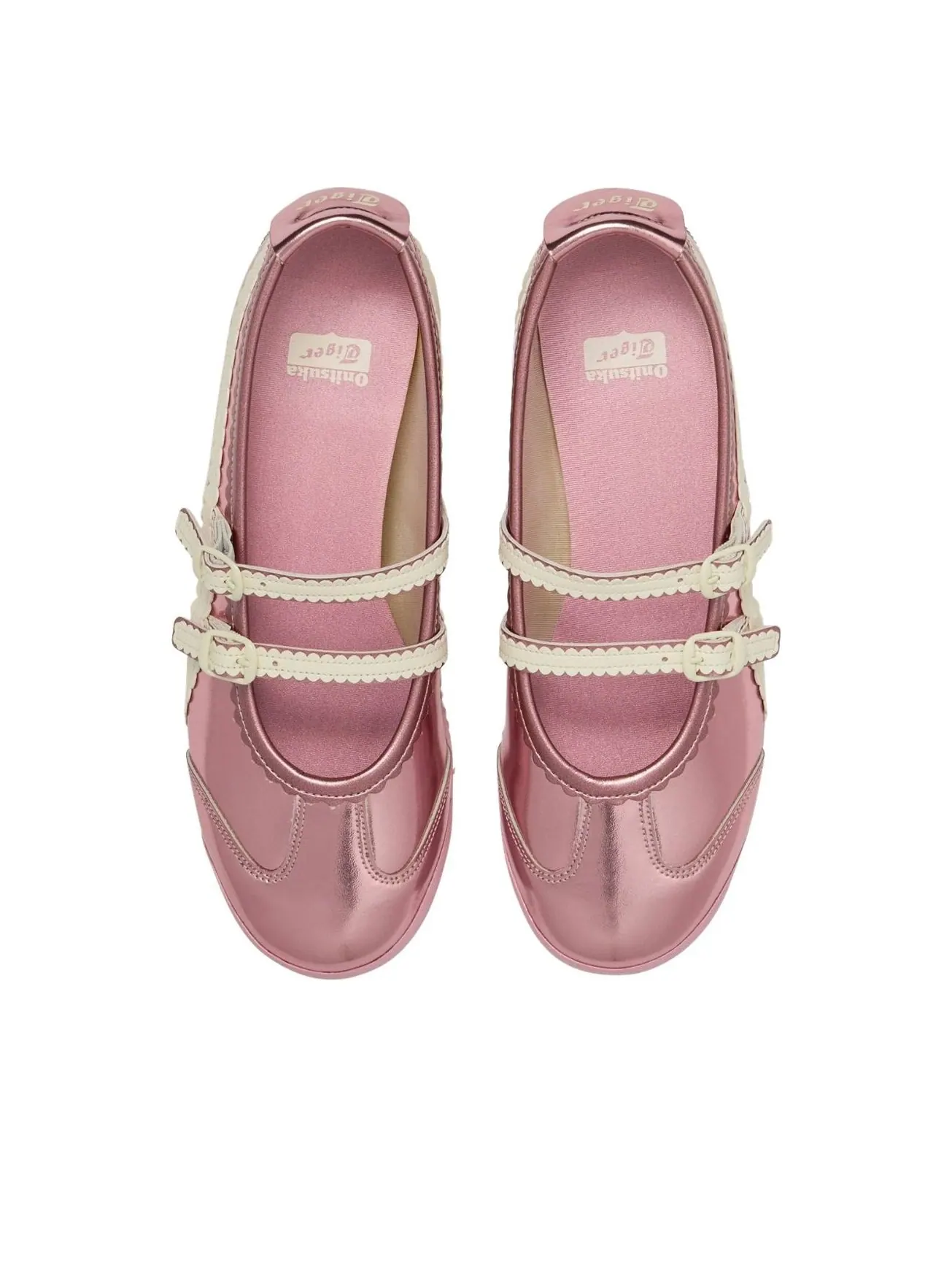 (WMNS) Onitsuka Tiger Mexico 66 TGRS 'Metallic Pack Crystal Pink Cream' — изображение 4 из 5, розовый/кремовый