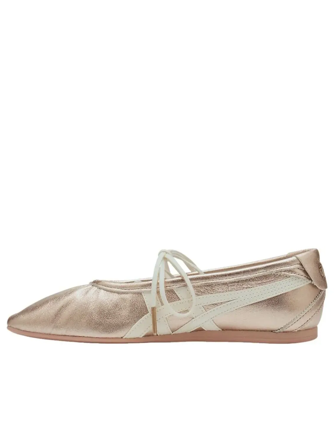 Женские кроссовки с кожаным верхом Gymnarina Rose Gold Cream Onitsuka Tiger — изображение 1 из 7, серый