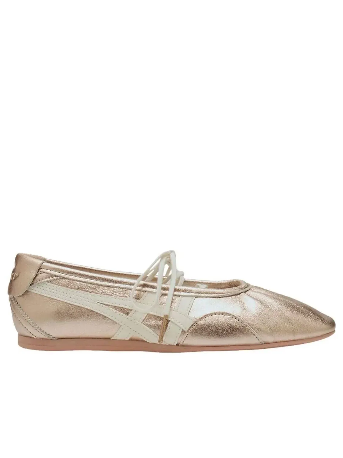 Женские кроссовки с кожаным верхом Gymnarina Rose Gold Cream Onitsuka Tiger — изображение 2 из 7, серый