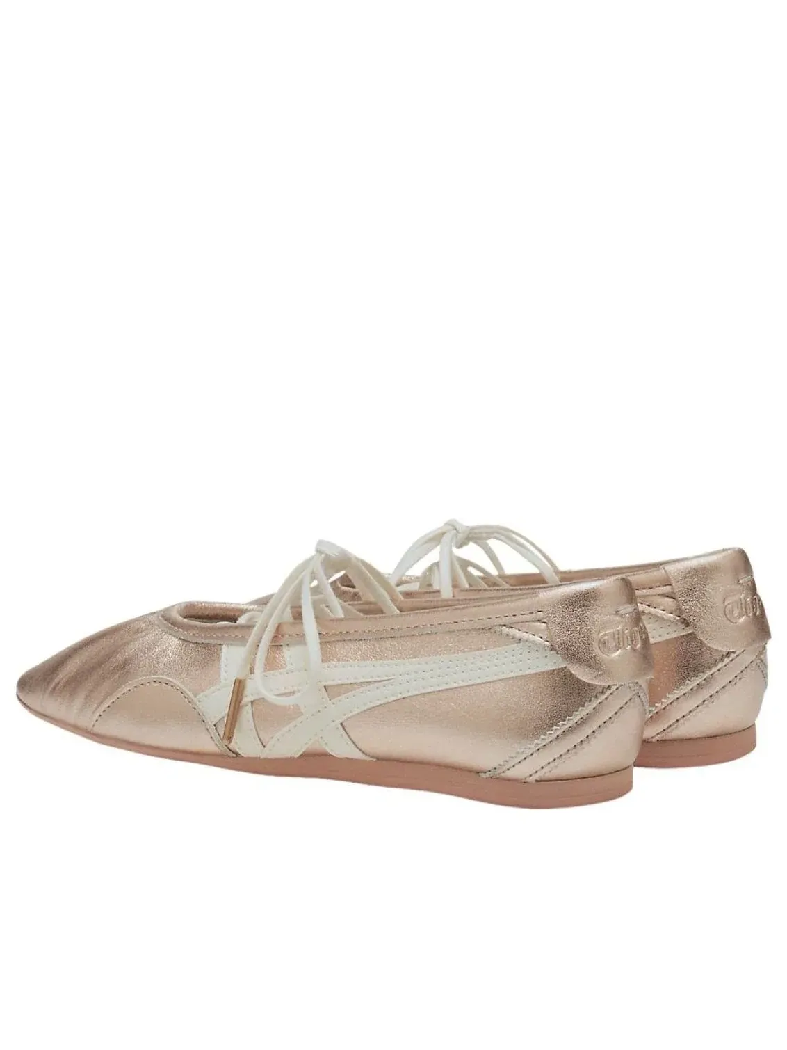 Женские кроссовки с кожаным верхом Gymnarina Rose Gold Cream Onitsuka Tiger — изображение 3 из 7, серый