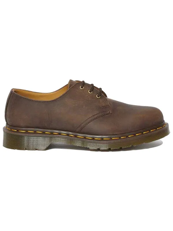 Ботинки Dr. Martens 1461 Crazy Horse, кожаные — изображение 2 из 4, желтый
