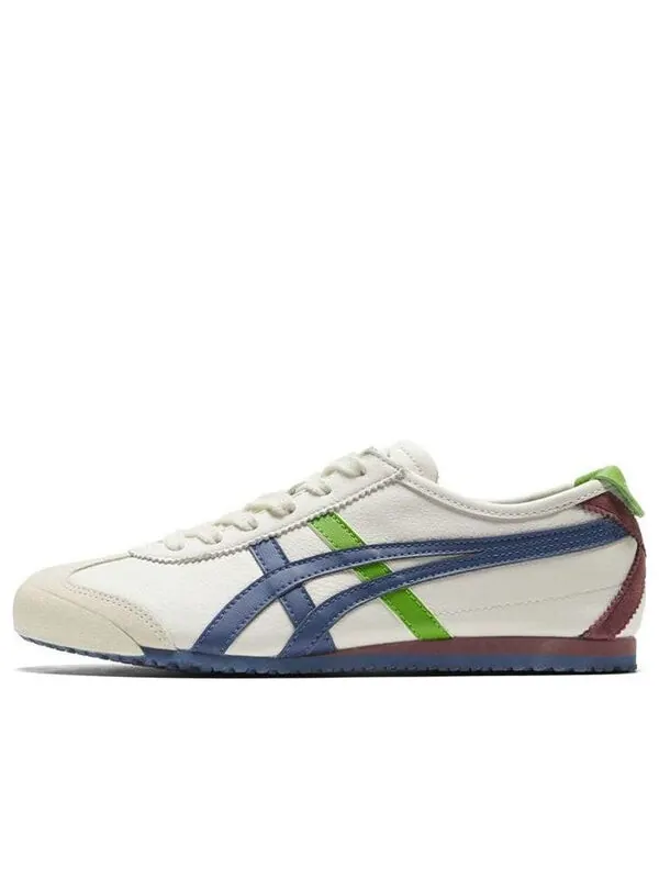 Кроссовки mexico 66 slip on Onitsuka Tiger — изображение 1 из 4, белый//синий/зеленый