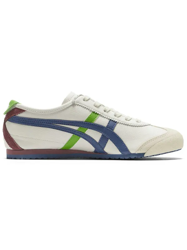 Кроссовки mexico 66 slip on Onitsuka Tiger — изображение 3 из 4, белый//синий/зеленый