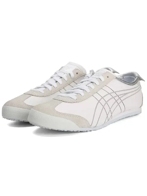 Кроссовки Onitsuka Tiger Mexico 66 'White Silver' — изображение 3 из 4, белый