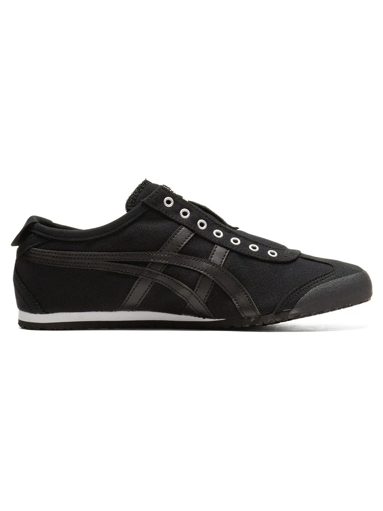 Кроссовки Onitsuka Tiger Mexico 66 Slip-On 'Black' — изображение 2 из 7, черный