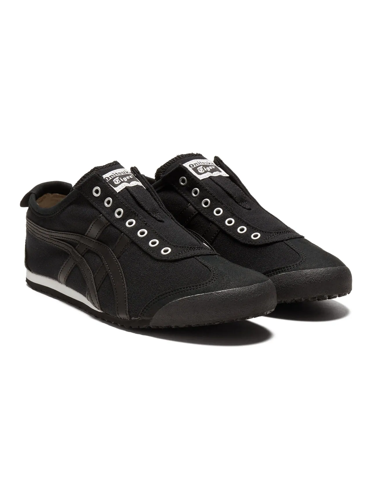 Кроссовки Onitsuka Tiger Mexico 66 Slip-On 'Black' — изображение 3 из 7, черный