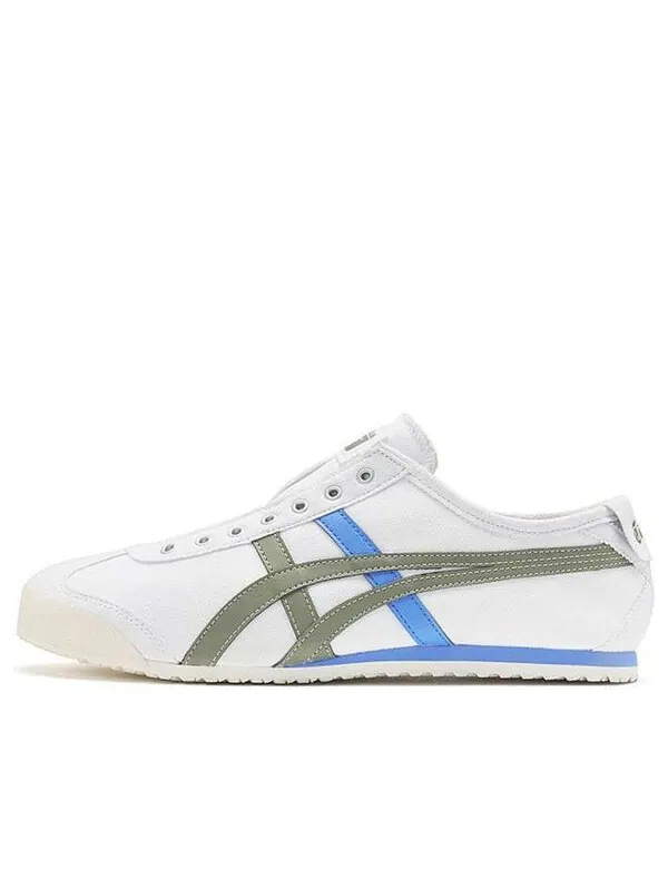 Кроссовки mexico 66 slip on Onitsuka Tiger — изображение 1 из 4, белый/зеленый
