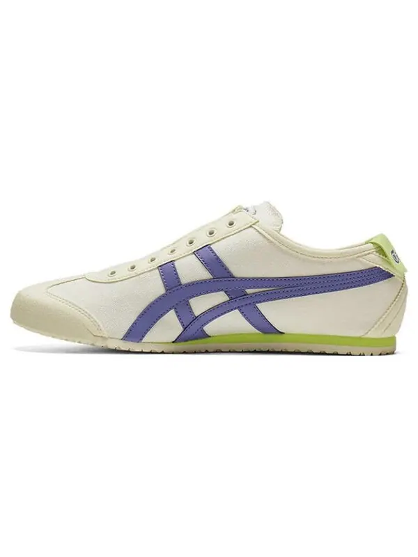 Кроссовки mexico 66 slip on Onitsuka Tiger — изображение 2 из 4, кремовый/фиолетовый