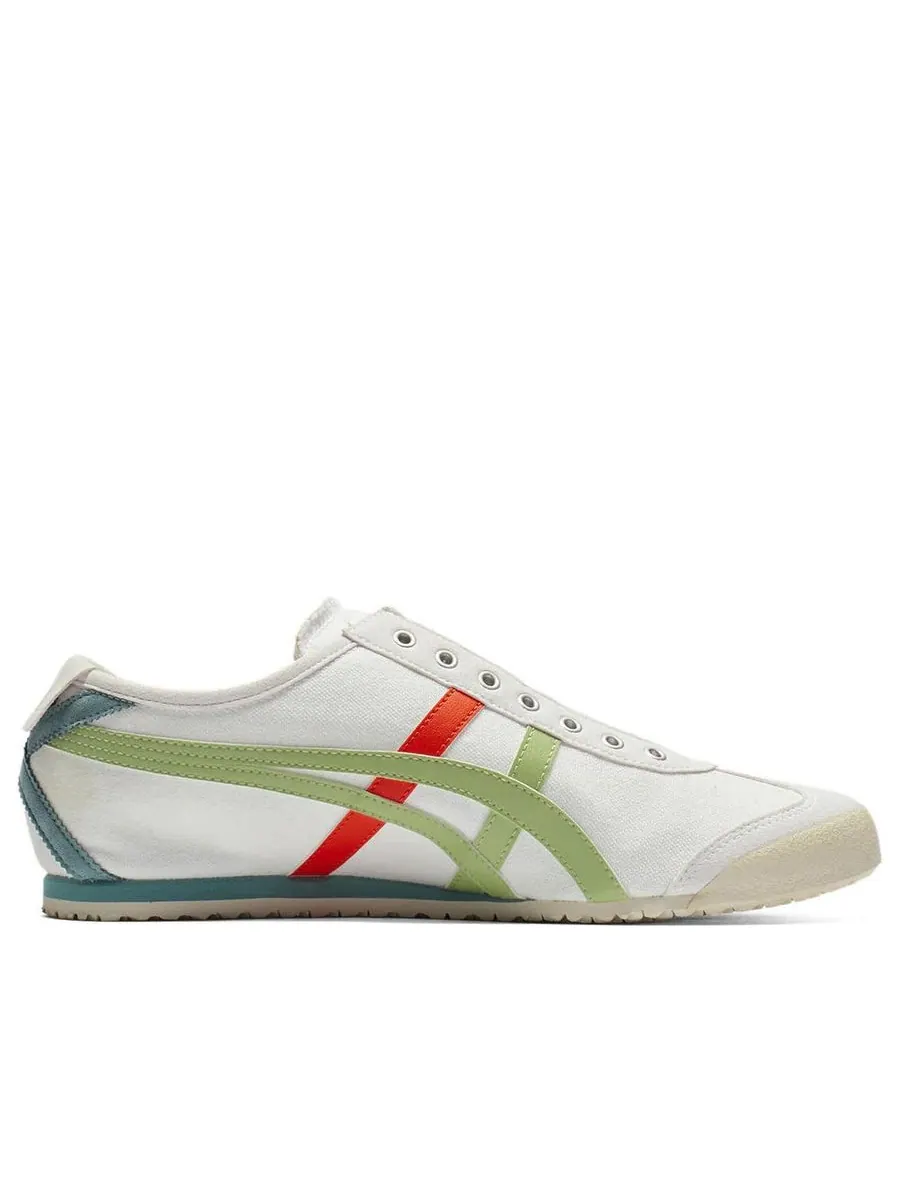 Кроссовки Onitsuka Tiger Mexico 66 Slip-On 'White Jade' — изображение 2 из 6, белый
