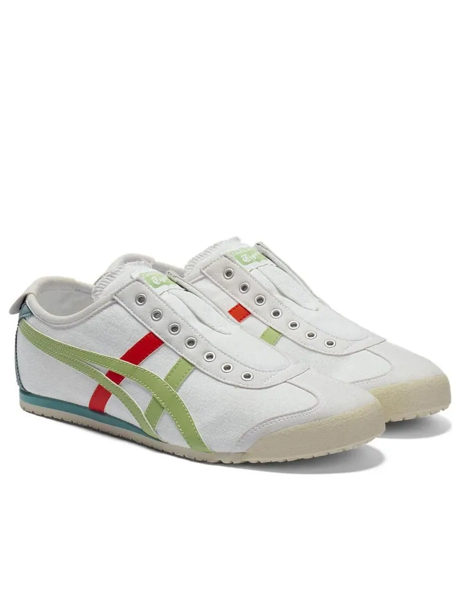 Кроссовки Onitsuka Tiger Mexico 66 Slip-On 'White Jade' — изображение 3 из 6, белый