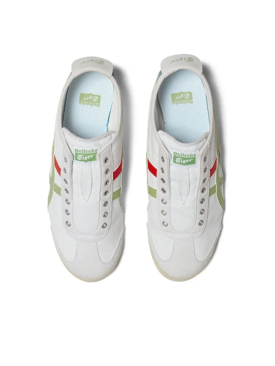 Кроссовки Onitsuka Tiger Mexico 66 Slip-On 'White Jade' — изображение 4 из 6, белый