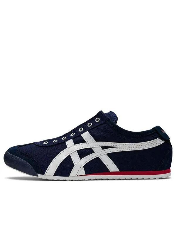 Кроссовки mexico 66 slip on Onitsuka Tiger — изображение 1 из 4, темно-синий/белый