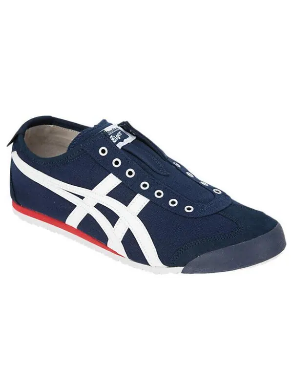 Кроссовки mexico 66 slip on Onitsuka Tiger — изображение 2 из 4, темно-синий/белый
