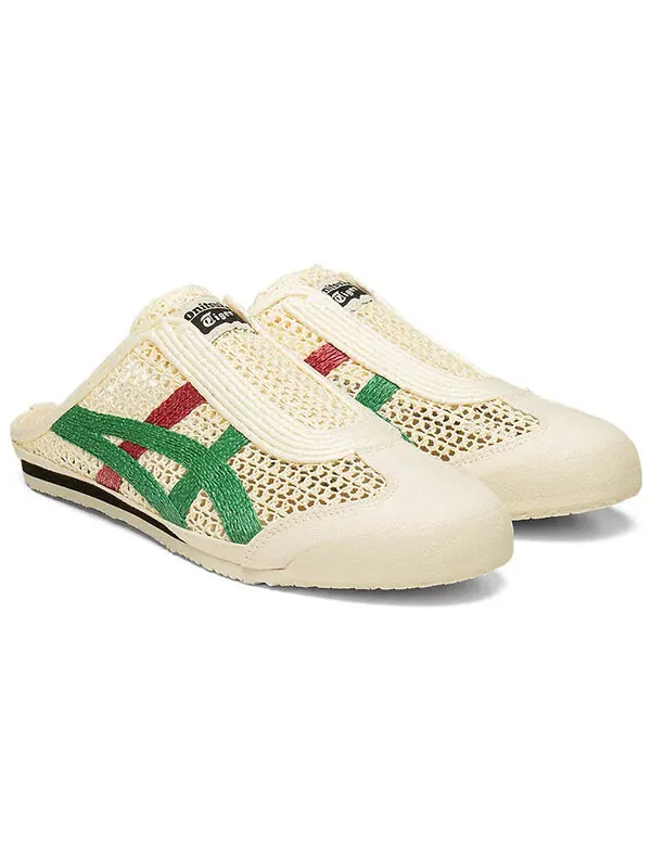Тапочки Мексика 66 сабо Onitsuka Tiger — изображение 4 из 4, кремовый/зеленый/красный