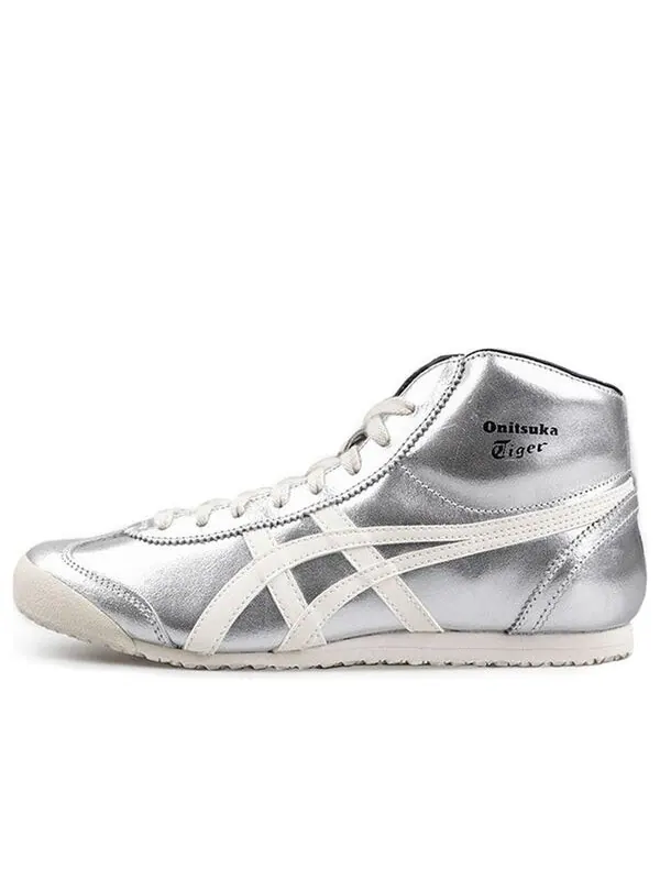 Кроссовки mexico mid runner серебристые Onitsuka Tiger — изображение 1 из 4, серебряный
