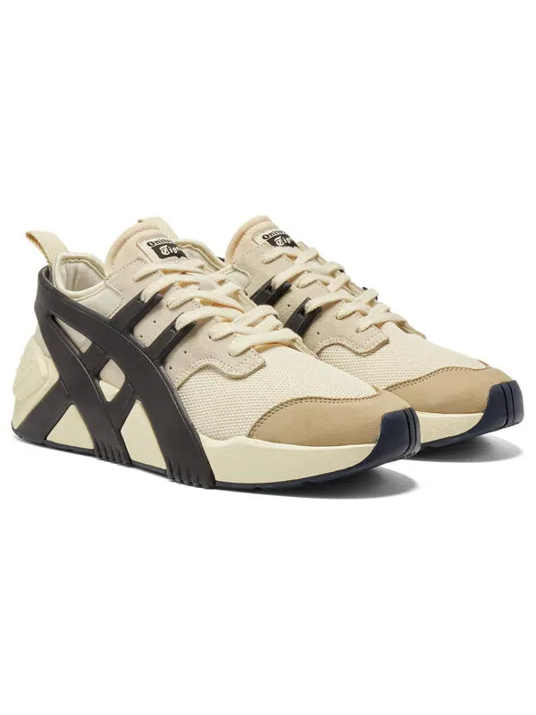 Кроссовки с большим логотипом trainer 2.0 Onitsuka Tiger — изображение 2 из 4, бежевый/черный