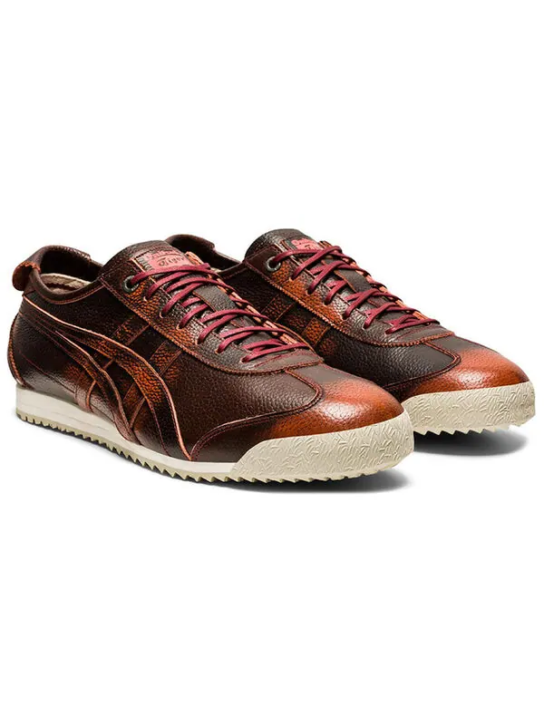 Кроссовки Onitsuka Tiger Mexico 66 SD Running Shoes Black/Red/Brown — изображение 4 из 4, красный