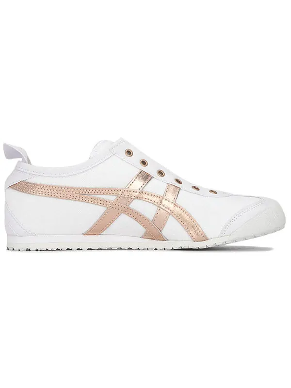 Кроссовки Onitsuka Tiger MEXICO 66 SLIP-ON 'White Pink' — изображение 2 из 4, белый/розовый