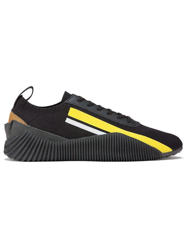 Кроссовки акромаунт трикотажные Onitsuka Tiger — изображение 2 из 4, черный/желтый