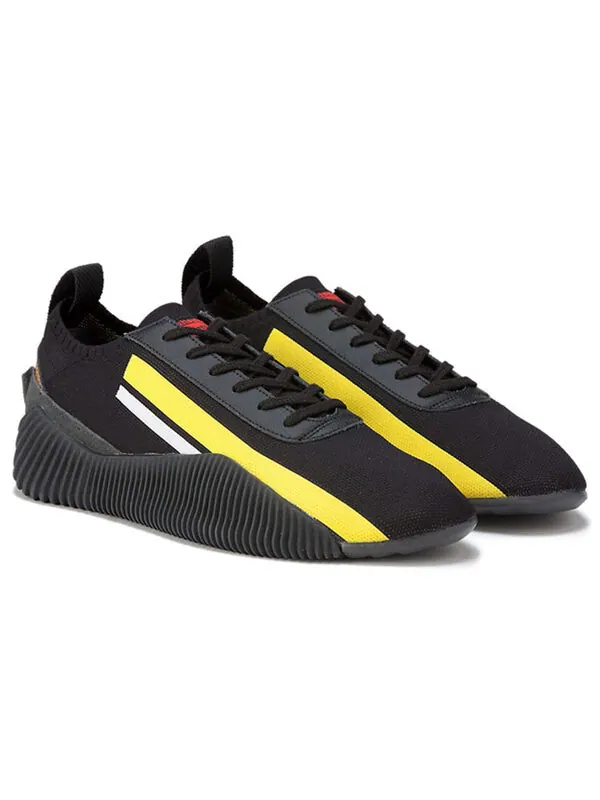 Кроссовки акромаунт трикотажные Onitsuka Tiger — изображение 3 из 4, черный/желтый