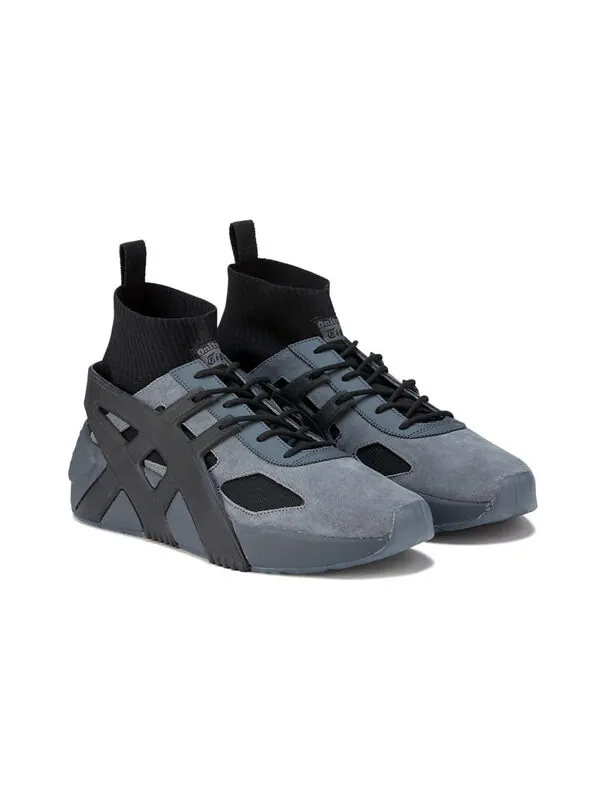 Кроссовки big logo trainer 2.0 sock 'metropolis black' Onitsuka Tiger — изображение 3 из 4, черный