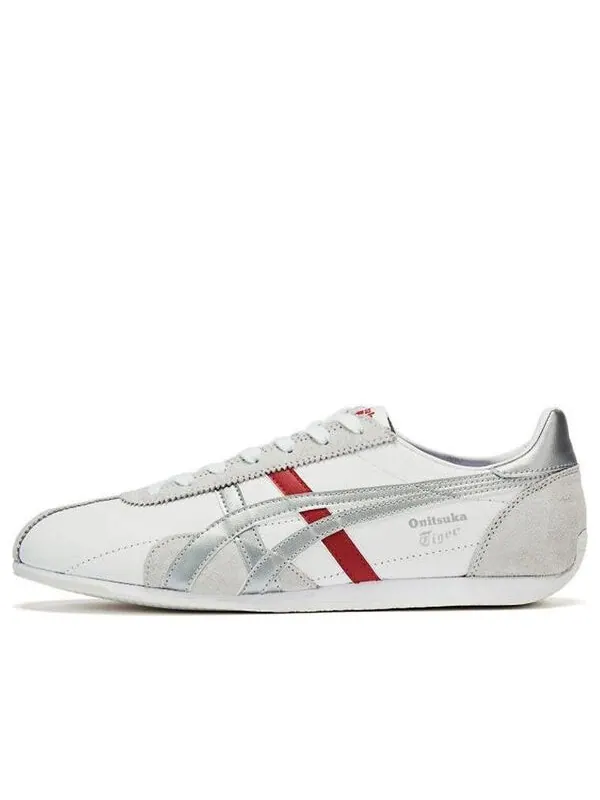 Кроссовки runningpark sport shoes серебристые красные Onitsuka Tiger — изображение 1 из 4