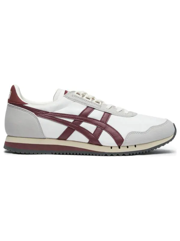 Кроссовки Onitsuka Tiger Dualio Marathon Running Shoes 'White Grey Burgundy' — изображение 2 из 4, белый/серый/бордовый