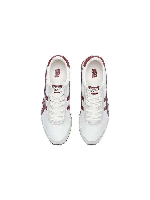 Кроссовки Onitsuka Tiger Dualio Marathon Running Shoes 'White Grey Burgundy' — изображение 4 из 4, белый/серый/бордовый