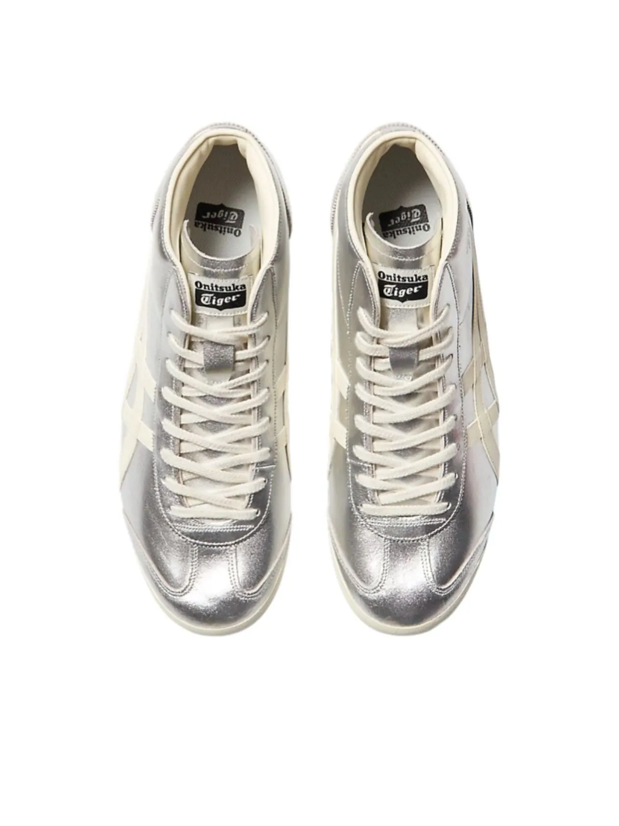 Onitsuka Tiger Mexico Mid Runner 'Silver Cream' — изображение 5 из 7, серебристый/кремовый