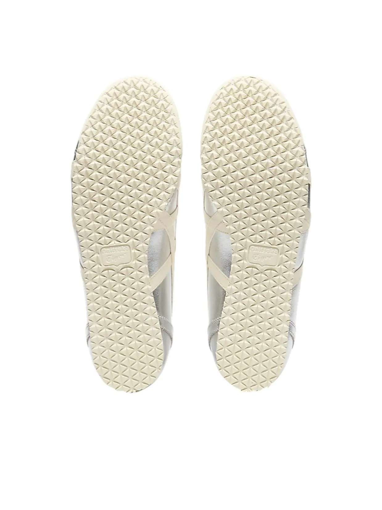 Кроссовки Onitsuka Tiger Mexico Mid Runner 'Silver Cream' — изображение 7 из 7, серебряный
