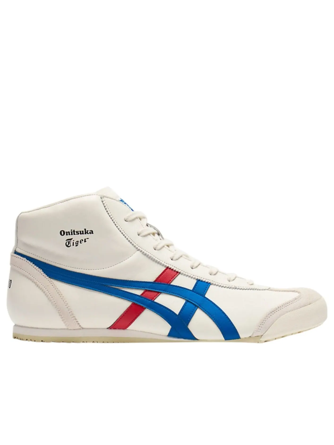 Onitsuka Tiger Mexico Mid Runner 'Cream Directoire Blue Red' — изображение 2 из 7, кремовый/синий/красный
