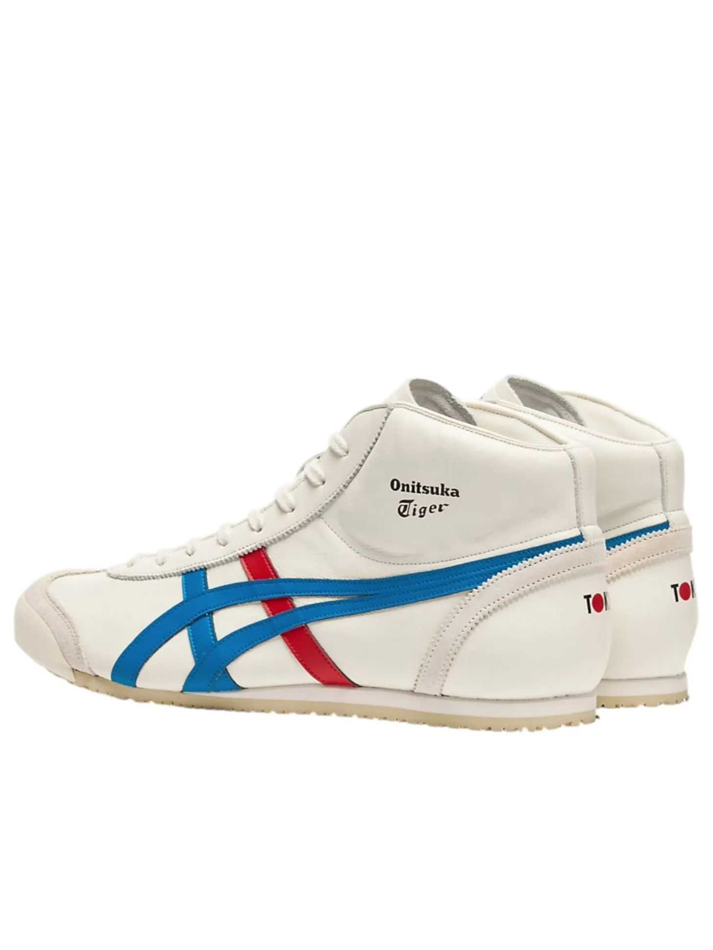 Onitsuka Tiger Mexico Mid Runner 'Cream Directoire Blue Red' — изображение 3 из 7, кремовый/синий/красный