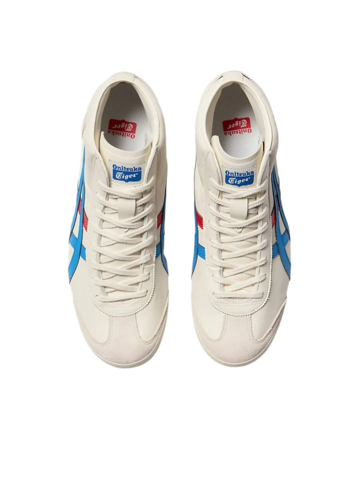 Onitsuka Tiger Mexico Mid Runner 'Cream Directoire Blue Red' — изображение 5 из 7, кремовый/синий/красный