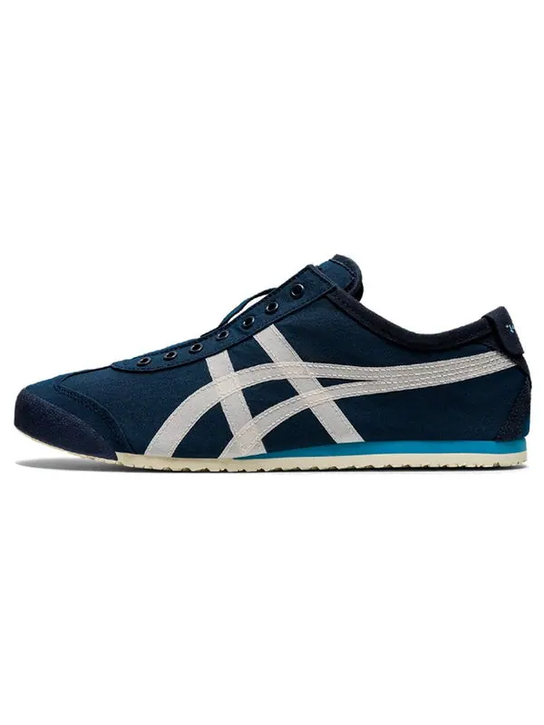 Кроссовки mexico 66 slip on Onitsuka Tiger — изображение 2 из 4, темно-синий/белый