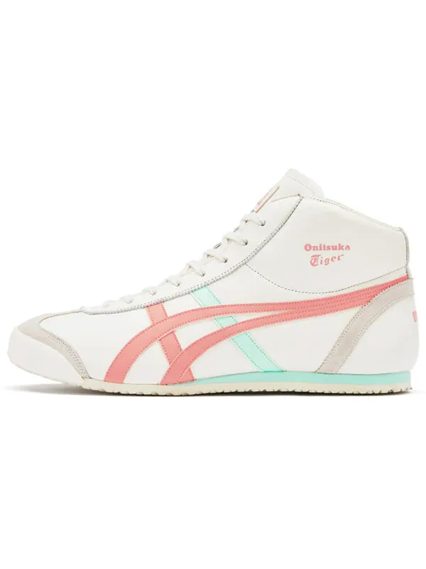 Кроссовки mexico mid runner Onitsuka Tiger — изображение 2 из 4, белый/розовый/голубой