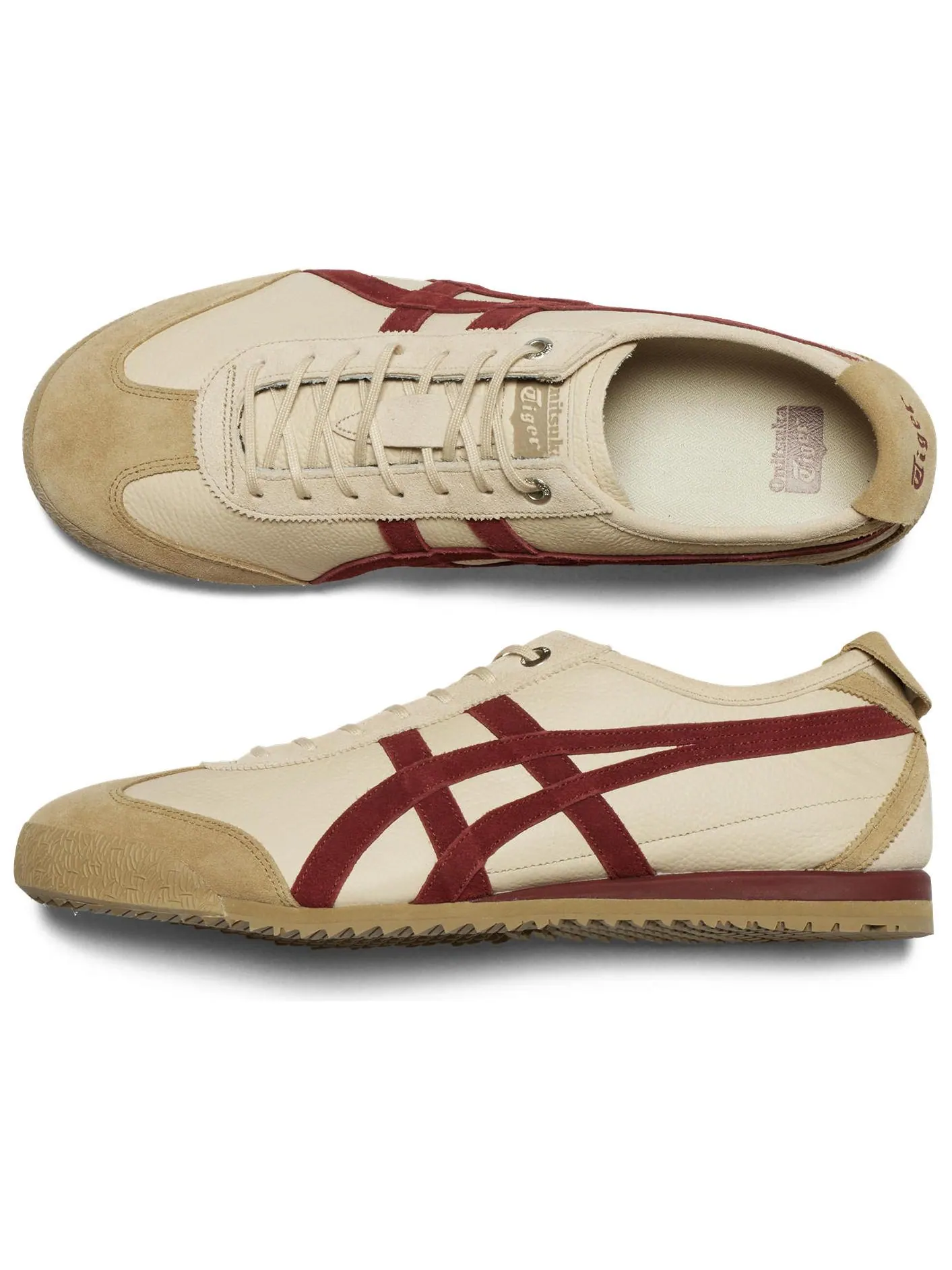 Кроссовки Onitsuka Tiger Mexico 66 SD, классический дизайн — изображение 3 из 7, бежевый