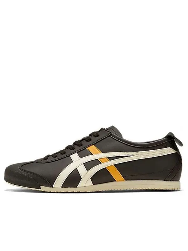 Кроссовки Onitsuka Tiger MEXICO 66 Shoes 'Black White Yellow' — изображение 1 из 4, черный/белый/желтый