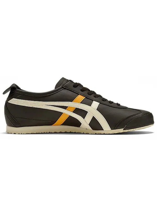 Кроссовки Onitsuka Tiger MEXICO 66 Shoes 'Black White Yellow' — изображение 2 из 4, черный/белый/желтый
