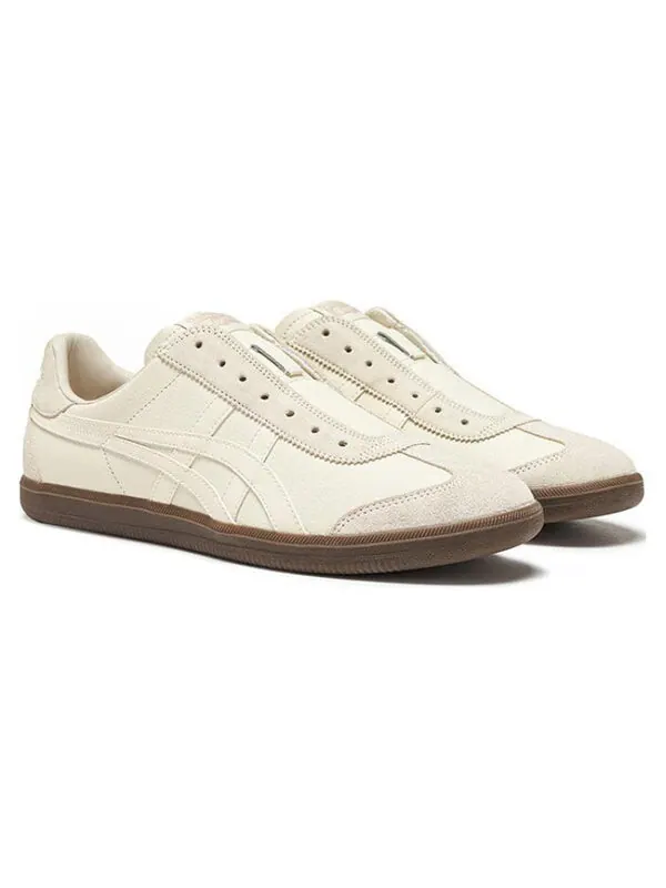 Кроссовки tokuten slip on Onitsuka Tiger — изображение 2 из 4, бежевый/коричневый