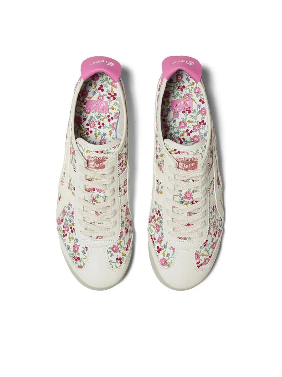 Кроссовки Onitsuka Tiger Mexico 66 'Cream Pink Floral' — изображение 5 из 6, бежевый
