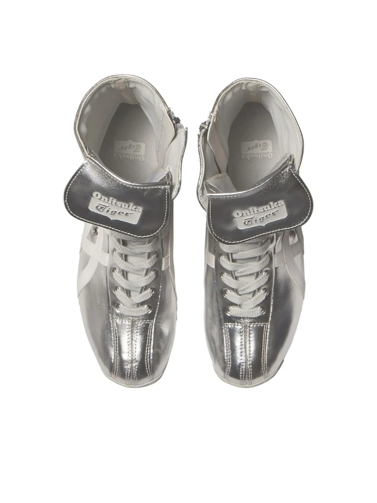 Кроссовки Onitsuka Tiger Mexico 66 'Pure Silver Off White' — изображение 5 из 6, серебряный