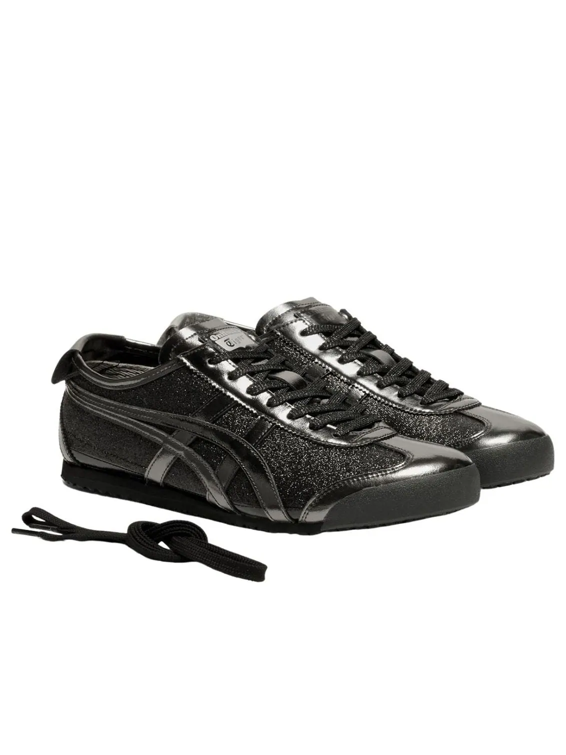 Набор блесток Onitsuka Tiger Mexico 66 'Black Gunmetal' — изображение 2 из 5, черный//серебристый