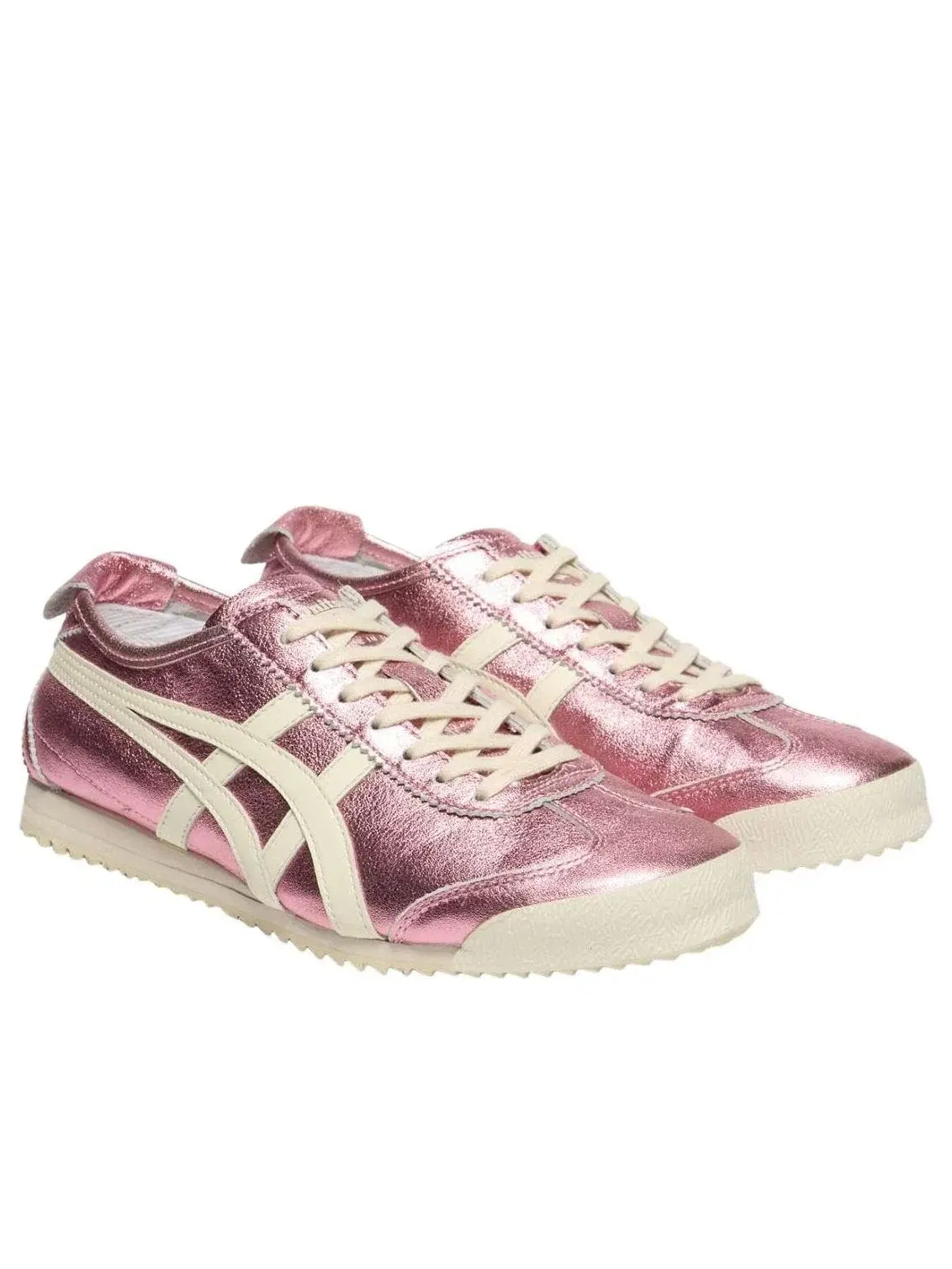 Мужские кроссовки с кожаным верхом Mexico 66 Onitsuka Tiger — изображение 2 из 5, розовый