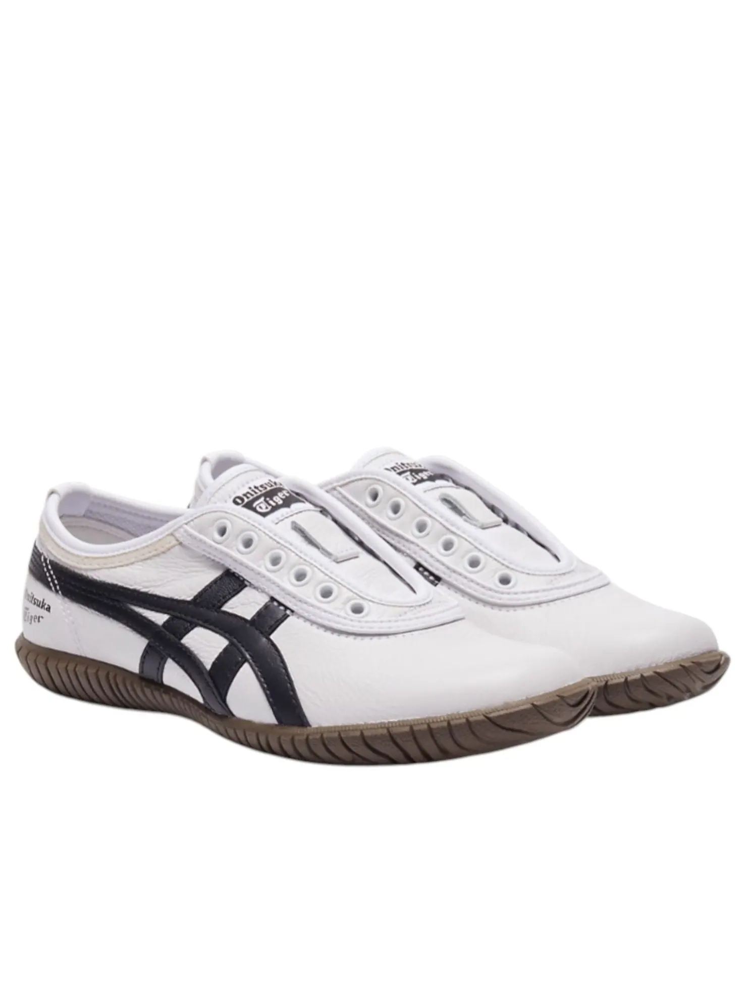 Слипоны Onitsuka Tiger Tsunahiki 'White Black' — изображение 2 из 7, белый/черный