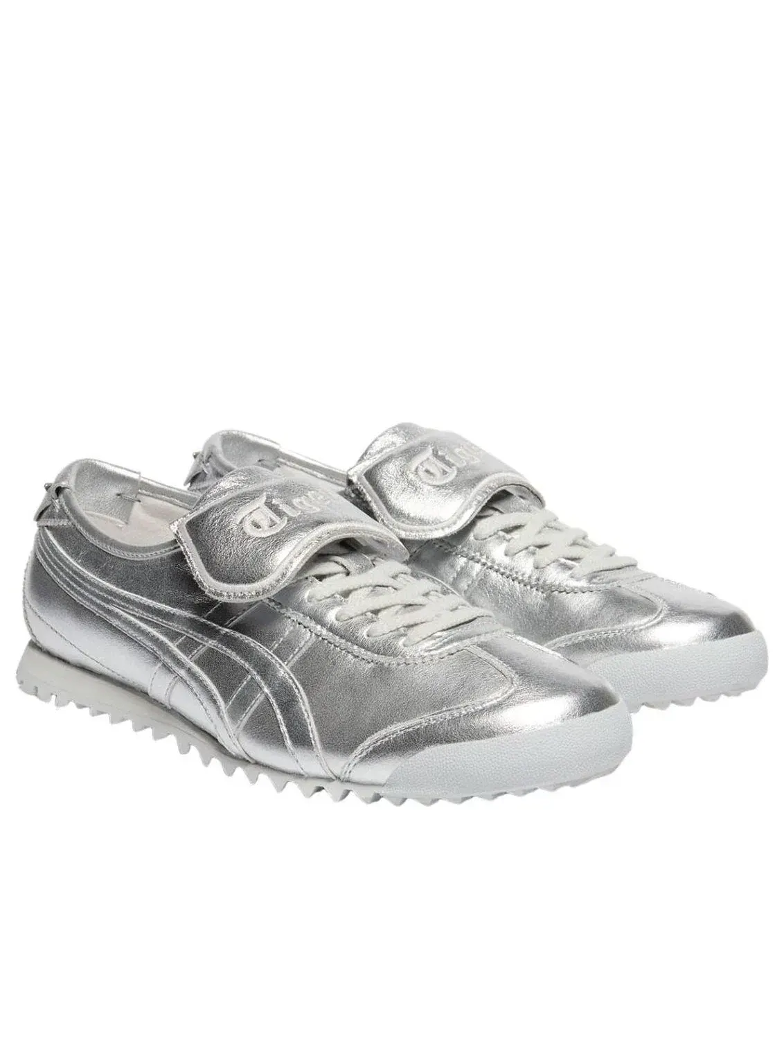 Мужские кроссовки с кожаным верхом Mexico 66 Onitsuka Tiger — изображение 2 из 5, серебряный