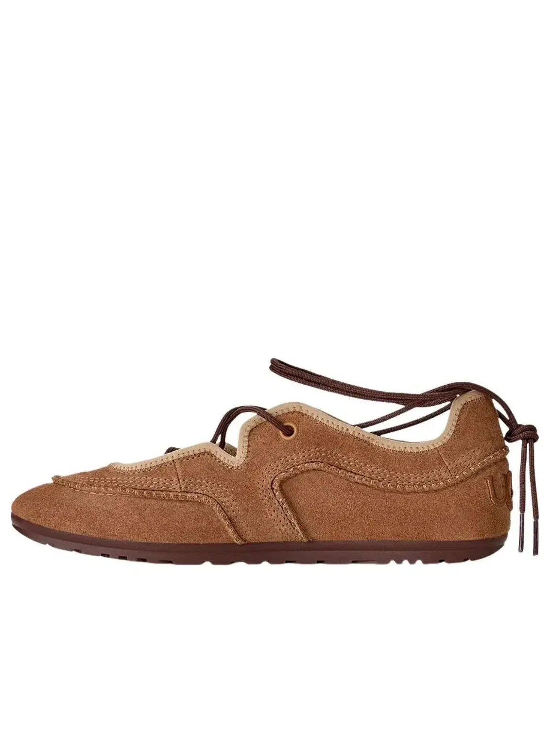 Женские балетки-кеды UGG Quill Ballet Chestnut Sand — изображение 1 из 5, коричневый