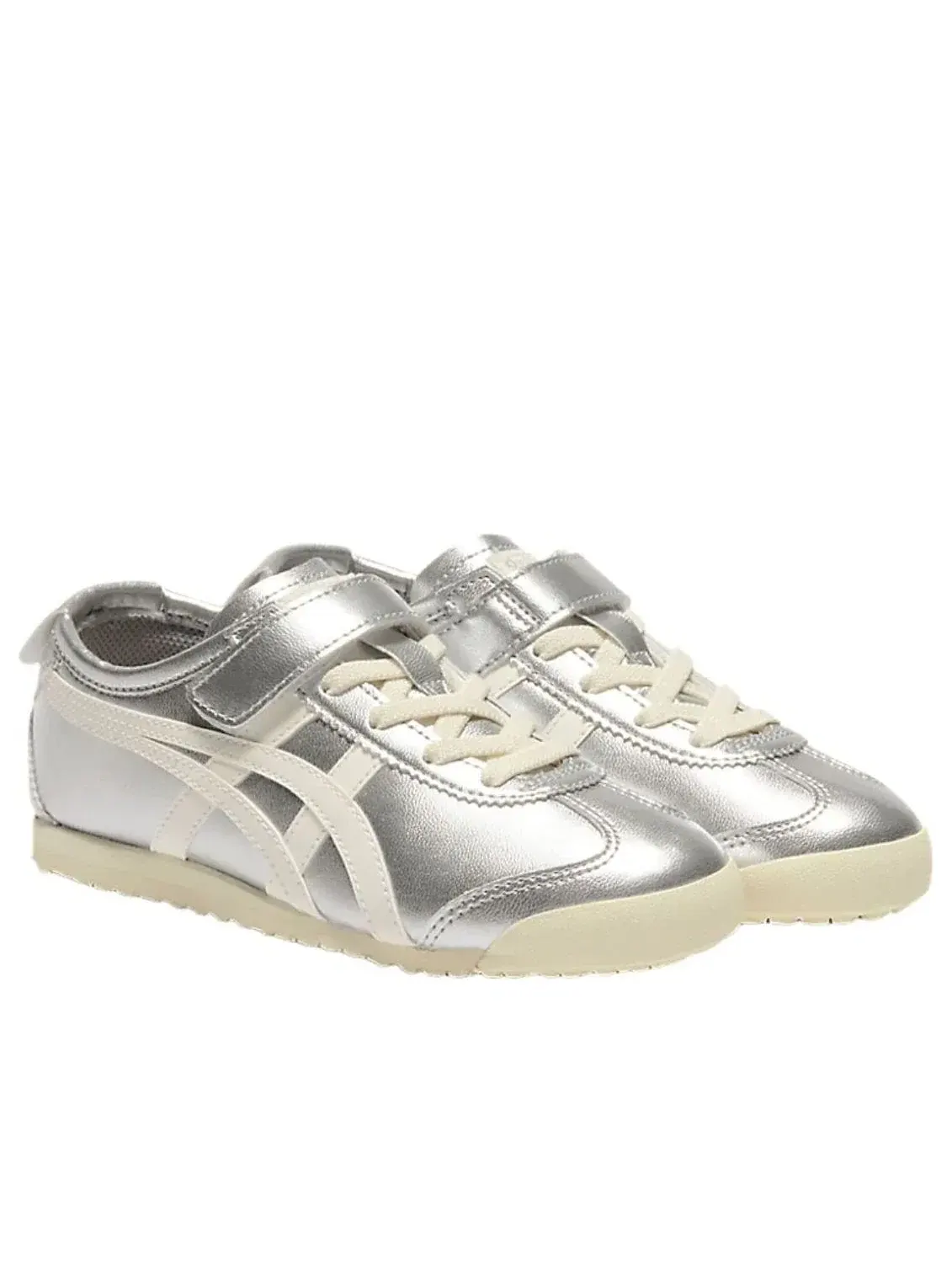 Кроссовки Onitsuka Tiger Mexico 66 'Silver Off White' 1184A049-020 — изображение 2 из 5, серебряный
